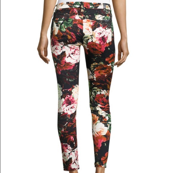NWT 7 For All Mankind GORGEOUS floral jeans. Sz24 - Picture 1 of 8